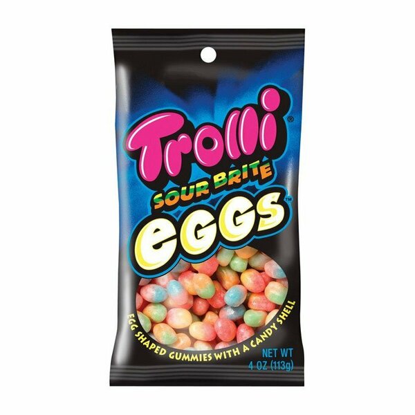 Trolli Sour Brite Eggs Sour Gummi Candy 4 oz 12088
